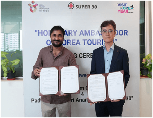 Super 30 Founder Anand Kumar Designated Ambassador of Korea Tourism