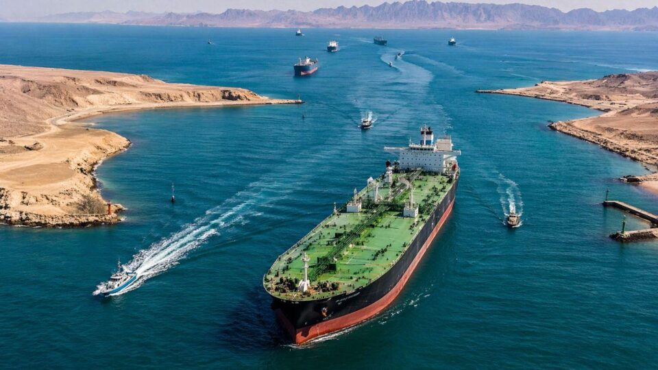 Oil tankers navigating the Strait of Hormuz as geopolitical tensions escalate between the United States and Iran.